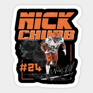 Nick Chubb Cleveland Touchdown Sticker